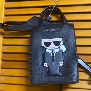 Karl Lagerfeld Black Men's Bag excellent strap drop up to fully extended